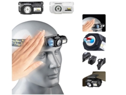 Linterna frontal LED recargable con 9 modos de iluminación, sensor de movimiento, luz LED intermitente RGB/SOS para acampar, correr y andar en bicicleta. Yunzii
