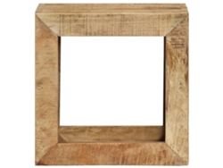 Taburete Madera Maciza De Mango 40x30x40 Cm