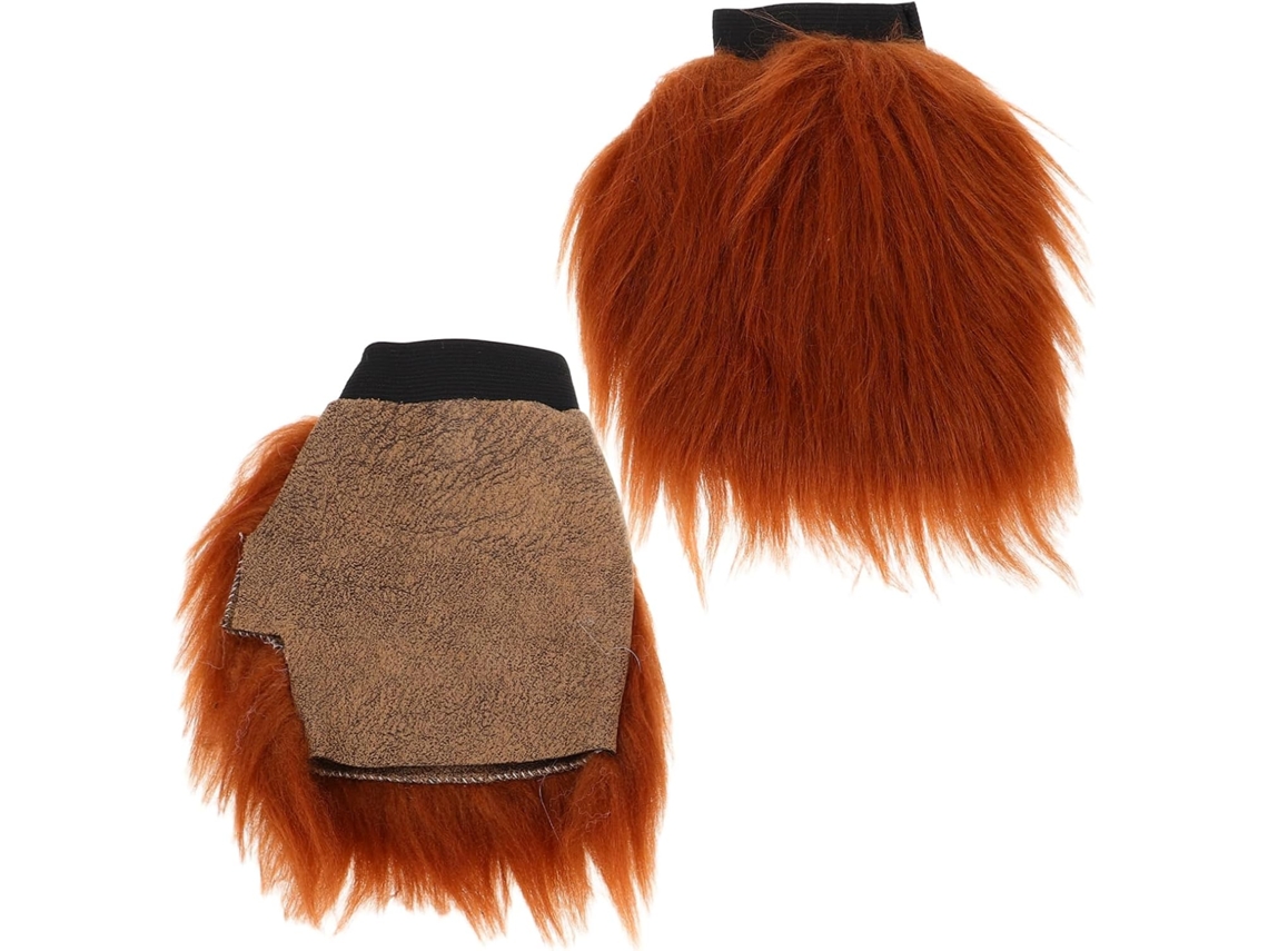 Luvas Térmicas De Pelúcia Para O Inverno, Com Estampa De Pata De Animal.