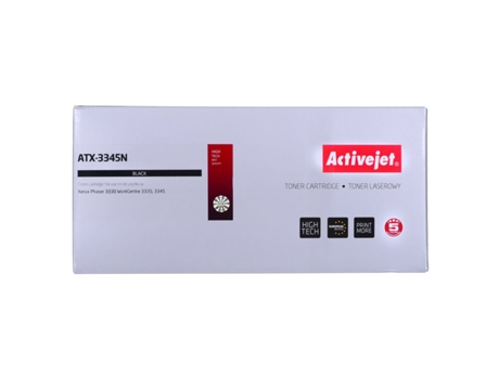Tóner ACTIVEJET ATX-3345N (Negro - XEROX - 3345 - XEROX PHASER: 3330. XEROX WORKCENTRE: 3335)