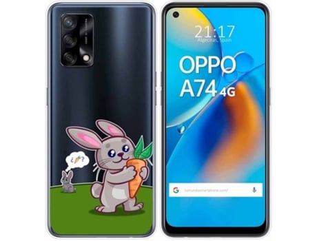 Carcasa Oppo A74 4G TUMUNDOSMARTPHONE Conejo Multicolor