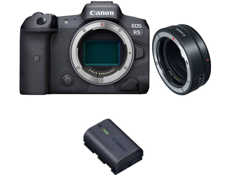 Kit Cámara CANON EOS R5 EF-EOS R + Batería (Full-Frame)