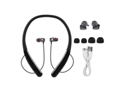 Auriculares Bluetooth (control Cableado, Estilo Detrás Del Cuello) Nuevos Auriculares Bluetooth Deportivos Jr-g6 Con Control Cableado Detrás Del Cuello (negro)