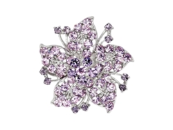 2026-broche De Mujer En Forma De Flor Con Piedras Strass Decoración Antideslizante Para Bolsa Hombro Chaqueta Collar Gorro Bufanda