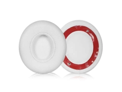 Par de almohadillas de repuesto de piel de cordero para auriculares inalámbricos Beats Solo3/Solo2, blancas, piel de cordero para Beats Solo3/2 canales