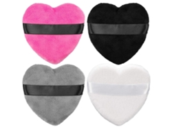 Kits De Maquillaje Mixtos En Forma De Corazón Con Mango, Polvos Compactos Y Pastillas De Polvo Seco Por 4