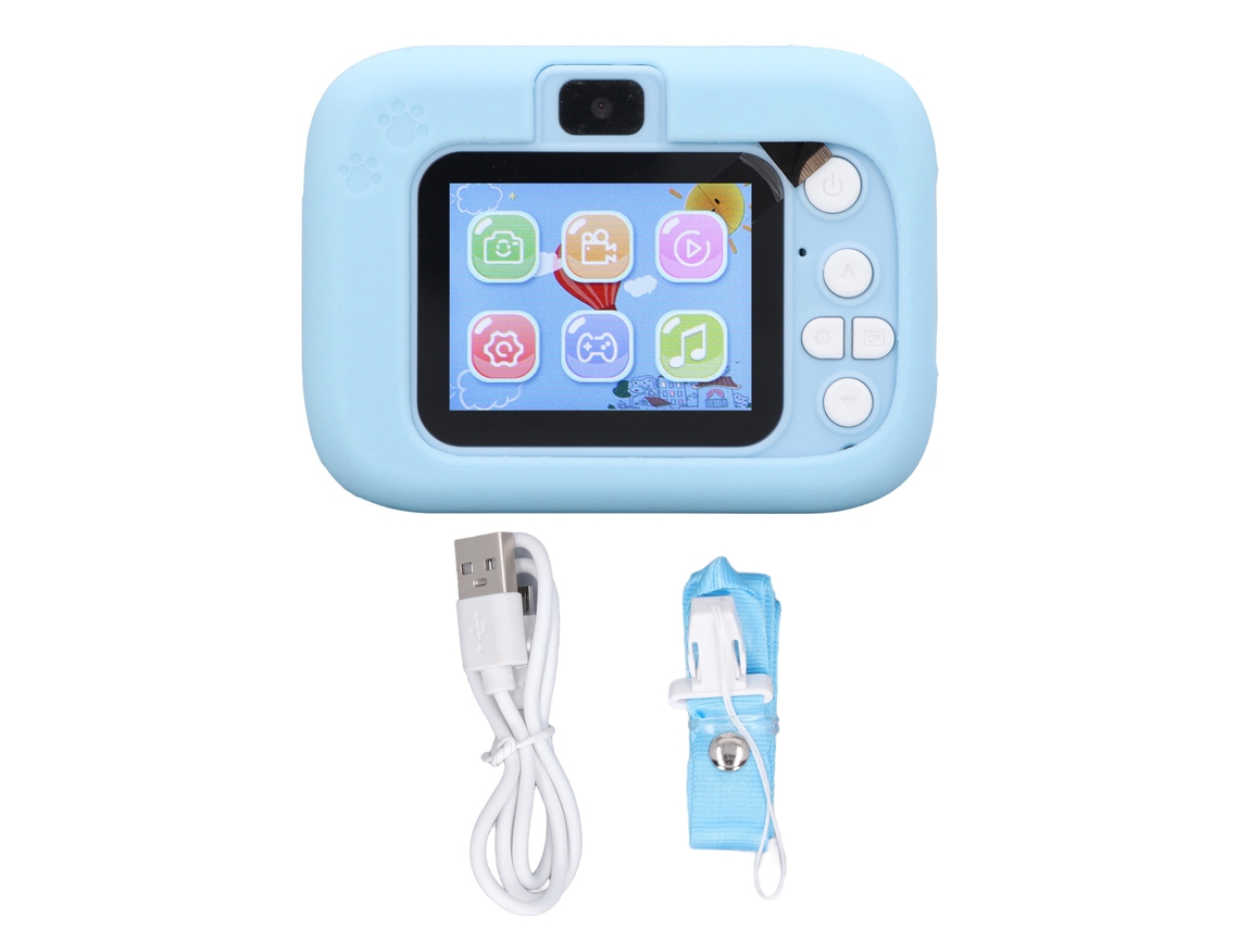 Cámara Infantil Multifuncional Hd X900 Azul Con Un Bonito Diseño De Gato - Juguete Pequeño Para Niños