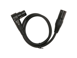 Cable De Micrófono Xlr Macho A Hembra, En Ángulo Recto, 3 Pines, Chapado En Plata, Ofc, Conductor Balanceado, 75 Cm (29,5 Pulgadas)
