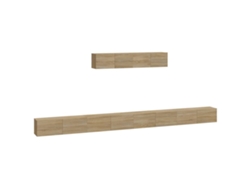 Conjunto de muebles para TV de 6 piezas, madera de roble procesada, Sonoma MAISON EXCLUSIVE
