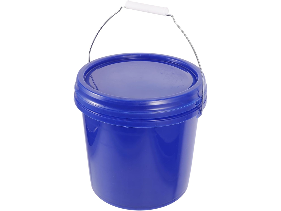 Cubo De Plástico Con Tapa Para Pigmentos De Pintura Para Almacenamiento Y Transporte.