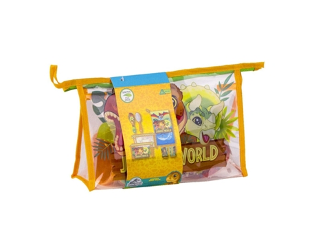 Set de Aseo Infantil para Viaje Jurassic Park 4 Piezas Naranja