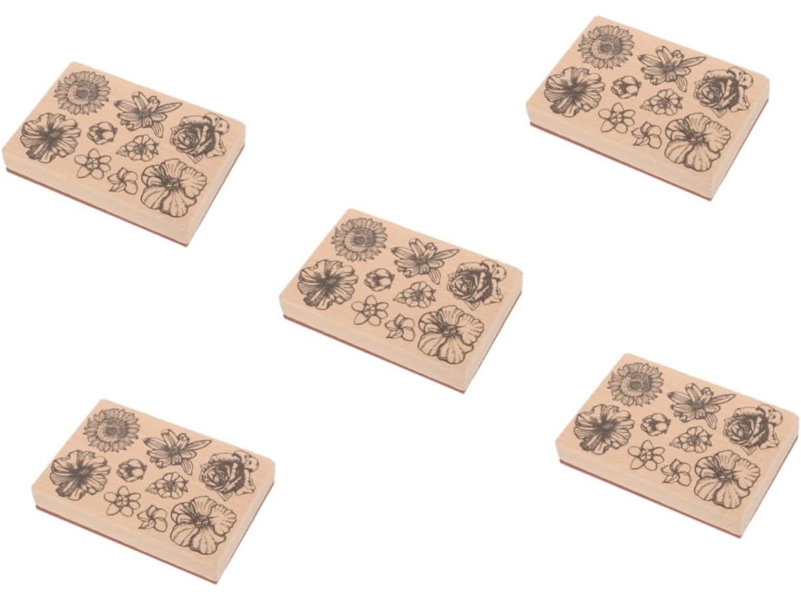Juego De 5 Sellos Decorativos Diy Para Scrapbooking, Herramientas Multifuncionales Para La Creación De Tarjetas.