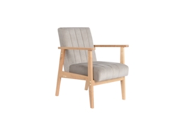 Sillón de poliéster color pino gris, 63x68x81cm, ALEXANDRA HOUSE