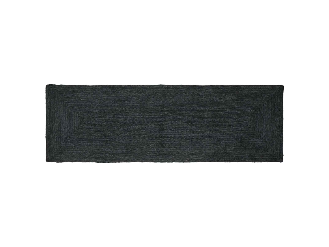 Vidaxl Alfombras De Área Rectangular Gris Oscuro 80 X 300 Cm Yute