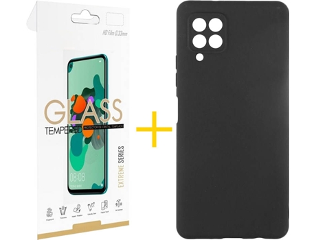 Kit Funda + Protector de Pantalla Samsung A12 5G SKYHE 3778 Negro