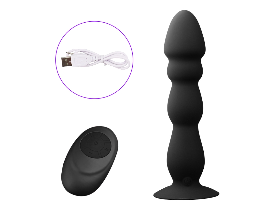 Vibrador De Control Remoto Inalmbrico Con Ventosa Para Mujer (negro) Yizhood