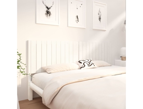 VidaXL Cabecero de cama madera maciza de pino blanco 140,5x4x100 cm