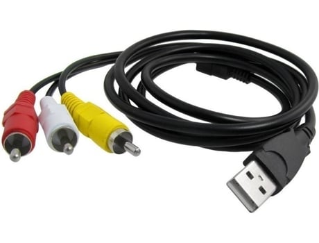 Cable MULTI4YOU (RCA - USB - 1.5 m - Negro)