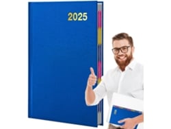 Caderno Com Calendário, Planejador 2025| De Negócios- Capa Dura Resistente À Água,, Portátil, Organizadores