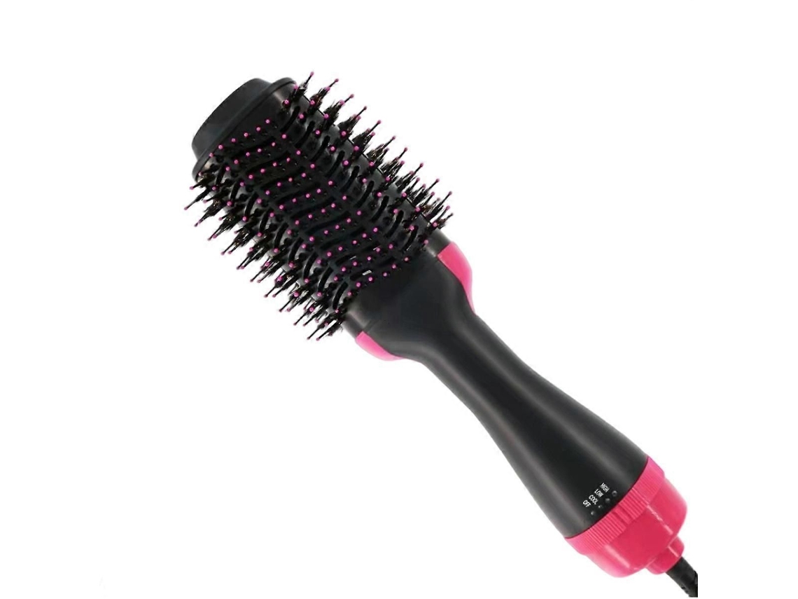 Escova Secadora De Cabelo Com Íons Negativos 3 Em 1: Secadora De Cabelo Em Uma Etapa Com 3 Velocidades Para Alisar E Enrolar.