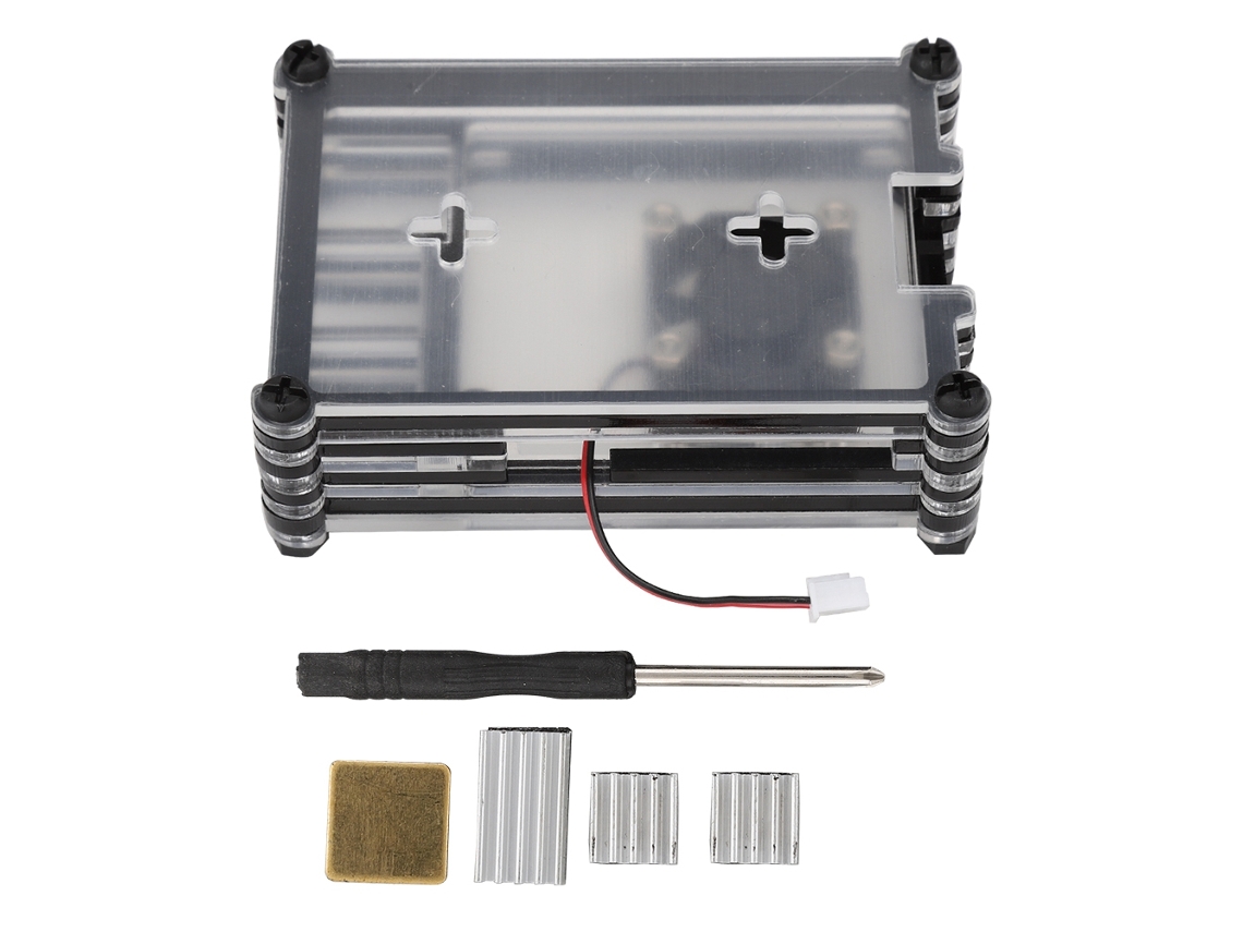 Estuche de acrílico (protección de 9 capas, compatible con Raspberry Pi 4 Modelo B)