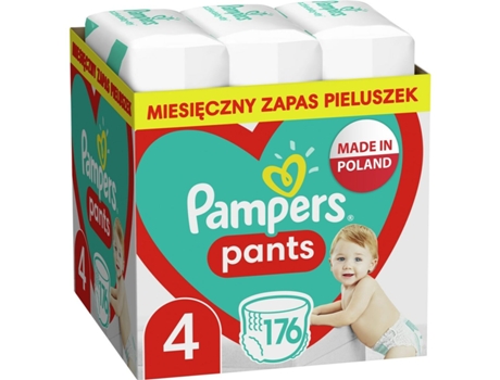 Pañales Desechables PAMPERS 4 (176 Unidades)