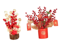 Adorno floral decorativo de ramas artificiales para Styleslowmoose