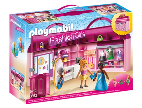 PLAYMOBIL Fashion Girls: Caso de la tienda de ropa (Edad Mínima: 5)