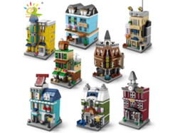 Juego de bloques de construcción de escena callejera de arquitectura Moc, juguete infantil para ensamblar la ciudad MDUG (1 juego)