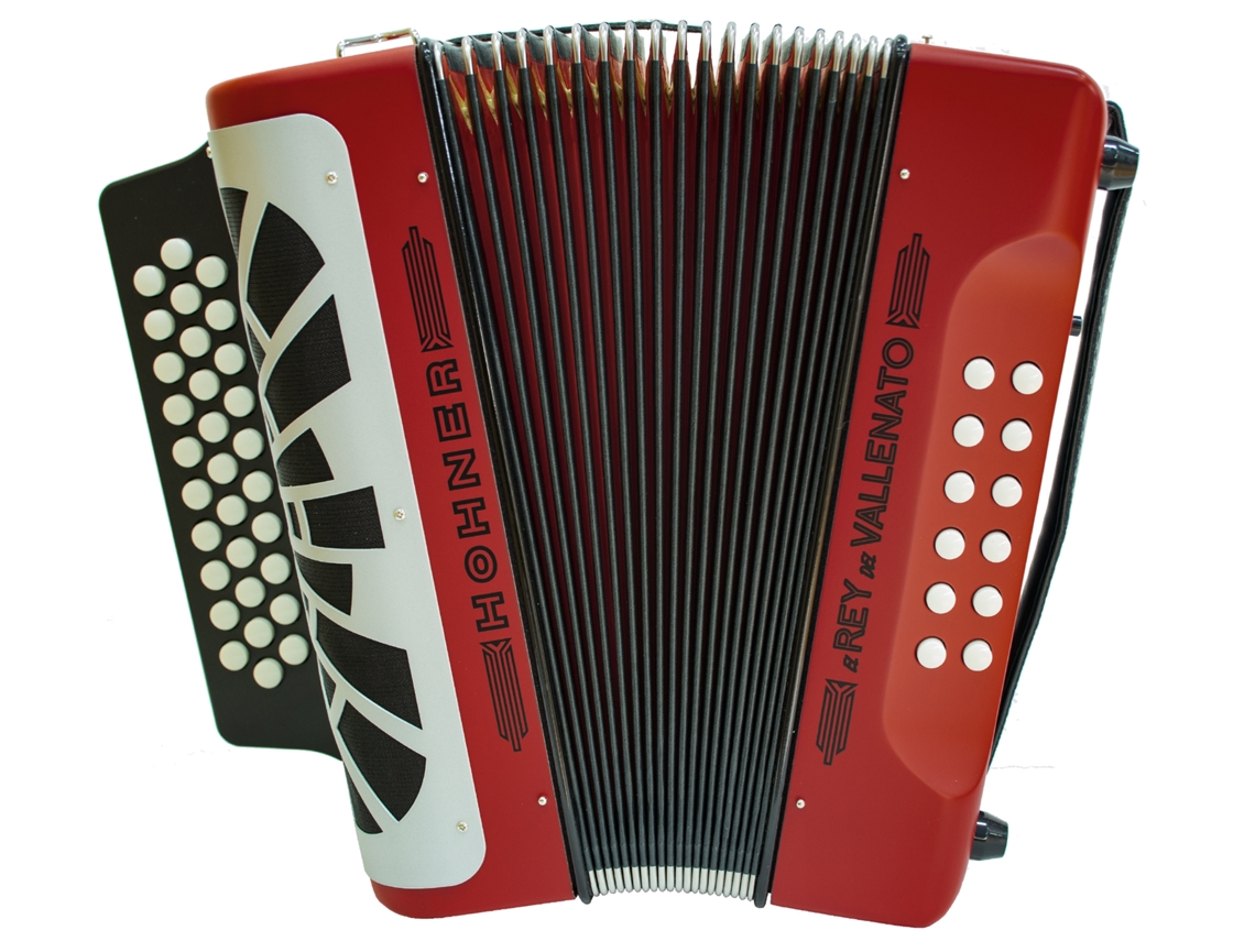 HOHNER concertina el rey del vallenato vermelha gcf