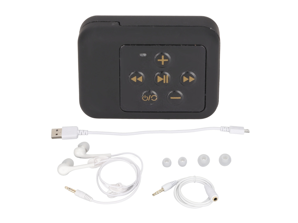 XYVONA Xyvona Bluetooth 5.0 IPX8 à prova d'água MP3 Player com carregamento USB e fones de ouvido para natação e banho.