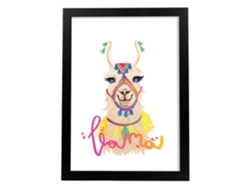 Posters Con Mensajes Felices Ilustrados. Lámina De Decoración 'Llama' Con Frases Motivadoras Y Llenas De Energia. Sin Marco