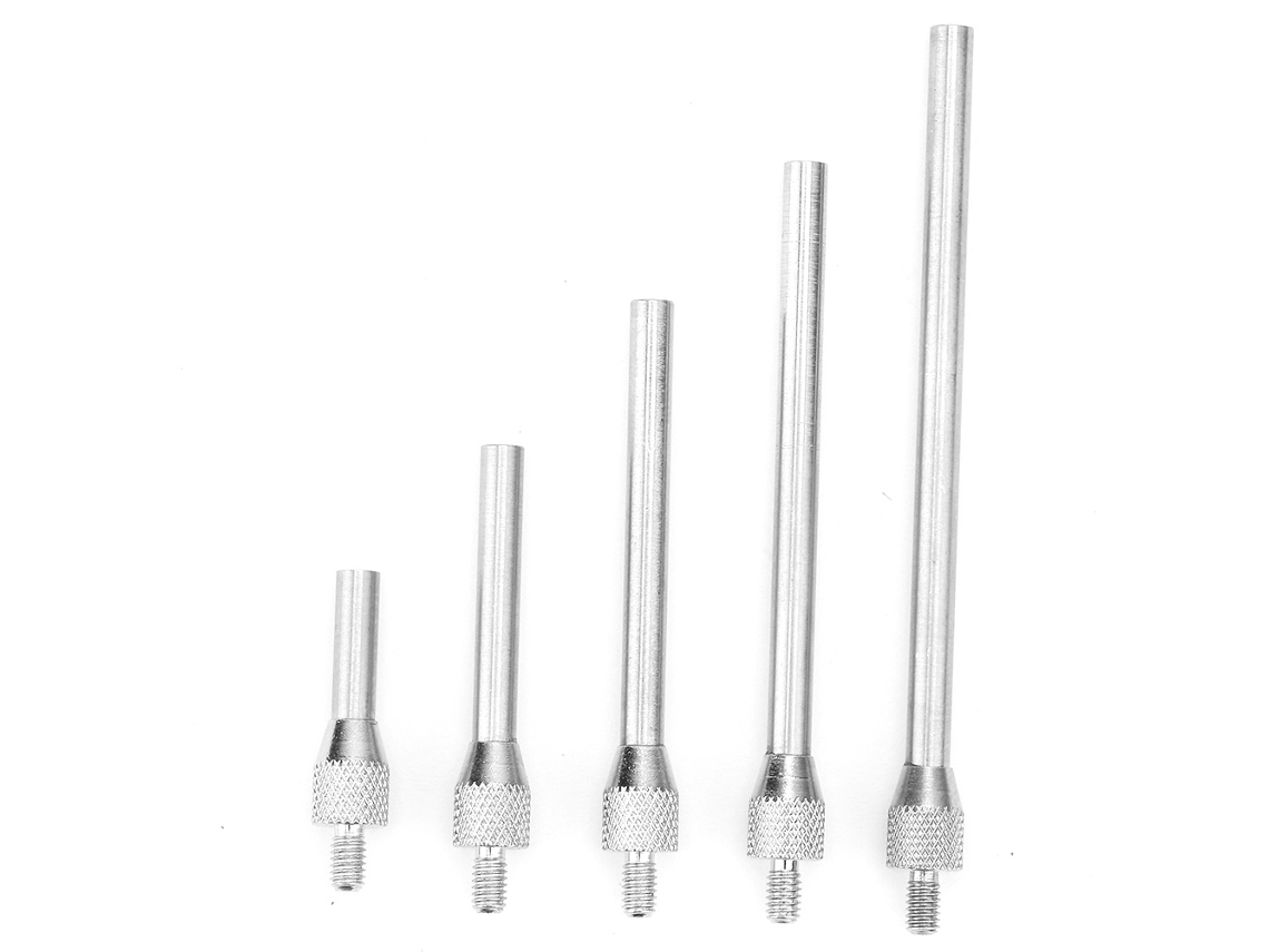 5 Peças Sonda De Agulha Para Indicador Dial De Teste Com Contato D3.0mm Comprimentos L10/20/30/40/50