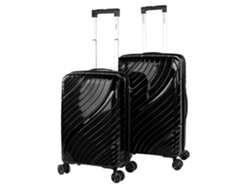 Maleta rígida negra Pp ITACA Danube (42 x 66 x 26 cm, 62 l)