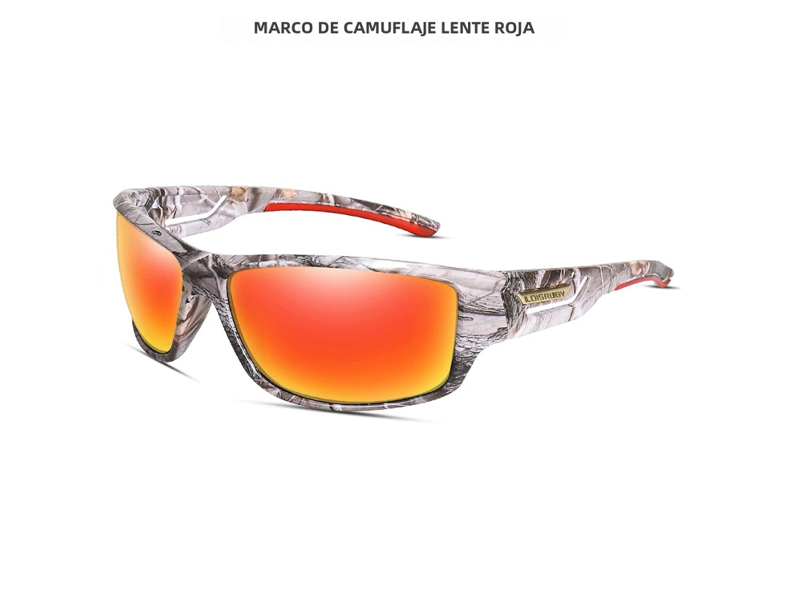 Óculos de ciclismo polarizados, camuflados, com proteção UV400 e lentes de polímero antirreflexo. MDUG (estilo 3)