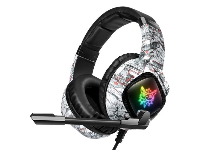 Auriculares Gaming con Cable ONIKUMA K19 (On Ear - Micrófono - Blanco)
