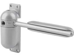 Cierre De Puerta Automático Ajustable Resistente De Acero Inoxidable Para Puertas De Hasta 50 Kg Montaje En Superficie Gris
