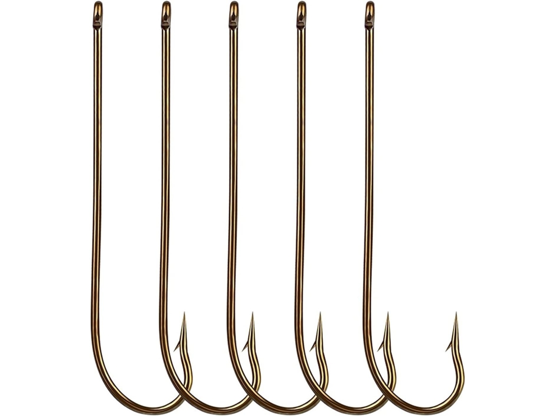 Juego Portátil De 10 Anzuelos Circulares Para Pesca Con Humedad, Anzuelo Espina Dorada, Acero Al Carbono, S...