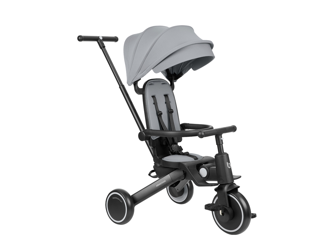 Triciclo Trix 2 8 en 1 Kikkaboo gris