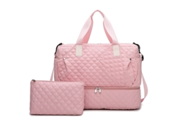 Bolsa de viaje con compartimento para zapatos y neceser, ideal para madres, embarazadas y viajeras. Rosa Hexinyigjly.