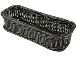 Hogar Cesta Rectangular Tejida Para Cubiertos,