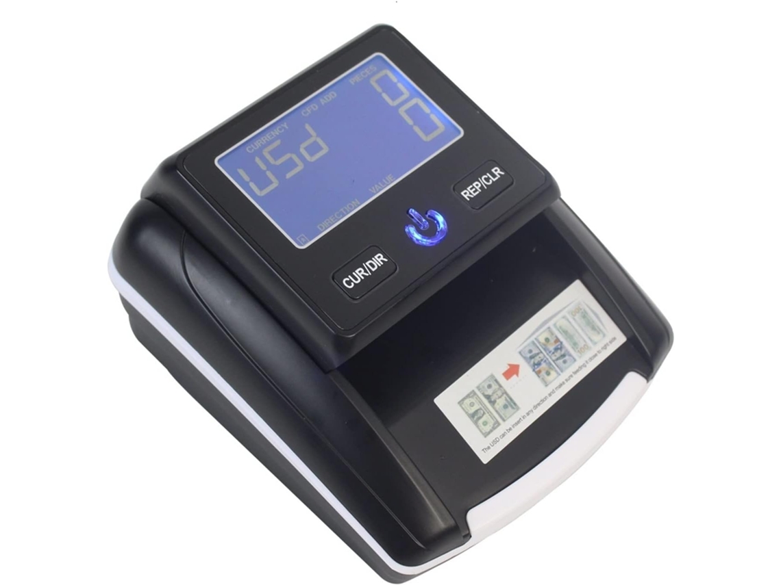 Detector De Billetes Para Cajero Automático De Mostrador Con Batería Recargable