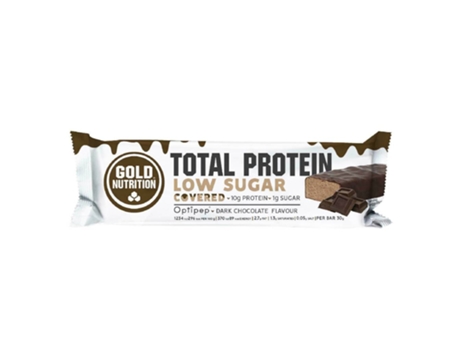 Barrita Proteica GOLDNUTRITION Baja en Azúcar Barrita Proteica Baja en Azúcar Recubierta de Chocolate Negro 30 G