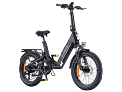 Bicicleta eléctrica Engwe L20 3.0 Boost de 250 W, batería de 48 V y 13,5 Ah, autonomía de hasta 135 km, neumáticos de 20 x 3,0”, sensor de par, frenos hidráulicos, suspensión.
