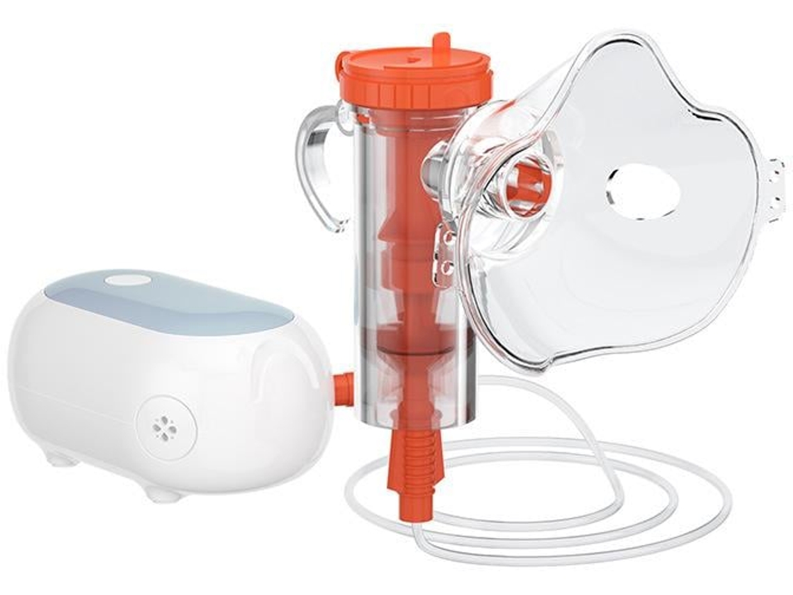 Nebulizador Silencioso De Malla Mini Botiquín Portátil Inhalador Nebulizador Asmático Para Niños Y Adultos Szsmart Gris