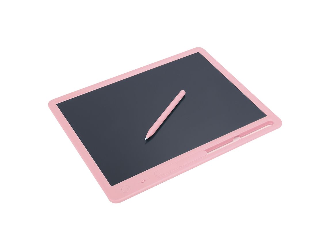 Pizarra Lcd De 15 Pulgadas Con Letras Grandes Y Coloridas, Pizarra Electrónica Inteligente Para Niños, Color Rosa.