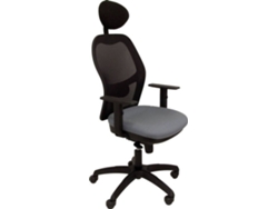 Silla de Escritorio Operativa PYC Jorquera C Gris N (Brazos Ajustables - Malla)