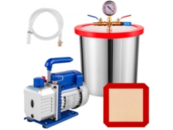 Kit de bomba de vacío de 85 L/min con cámara de 12 LE y accesorios de desgasificación