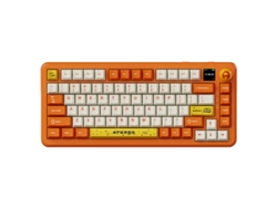 Teclado mecánico para juegos AJAZZ AK820 MAX Teclado de oficina con eje naranja aguacate y blanco RGB de tres modos con pantalla