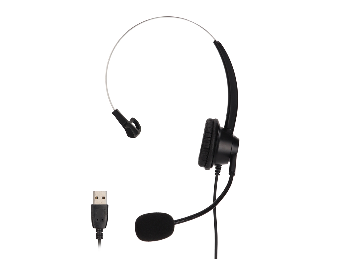 Auriculares Mono Usb Para Negocios H360d-usb Con Cancelación De Ruido, Color Negro.
